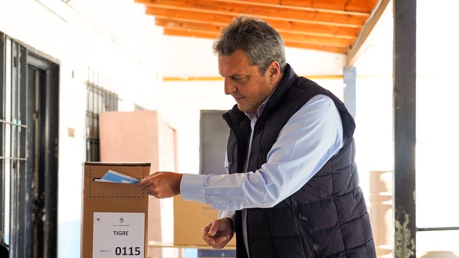 Sergio Massa votó en Tigre: destacó la Boleta Única y advirtió que "el primer resultado a mirar es el de Provincia"